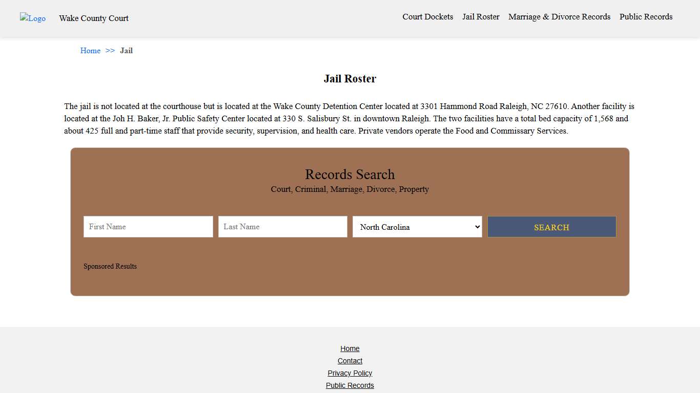 Jail Roster Wake County Court